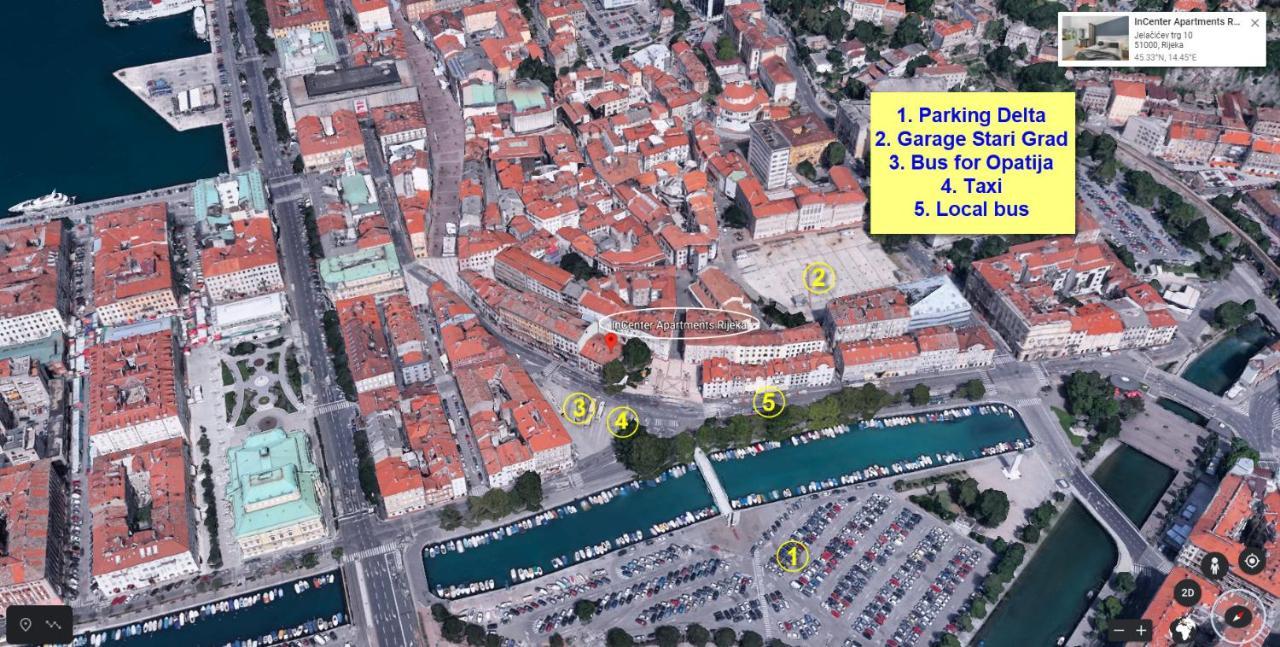 Incenter Apartments Rijeka Luaran gambar